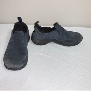 LL Bean Suede Mules Plush Clogs Slide Shoes